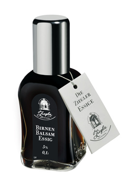 Ziegler Birnen Balsamessig, im Zerstäuber, 5% Säure - 100 ml - Flasche Ziegler Birnen Balsamessig, im Zerstäuber, 5% Säure - 100 ml - Flasche