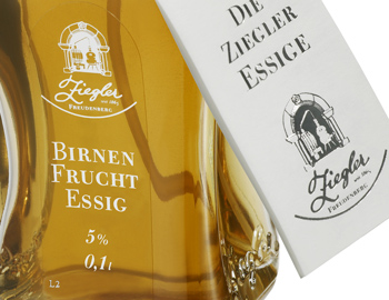 Ziegler Birnen Fruchtessig, im Zerstäuber, 5% Säure - 100 ml - Flasche Ziegler Birnen Fruchtessig, im Zerstäuber, 5% Säure - 100 ml - Flasche