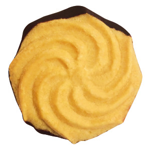 Lemon and Dark Chocolate Viennese Whirl, Gebäck m. Zitrone u. Zartbitterschokolade, Packung, Cartwright & Butler - 200 g - Packung