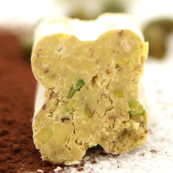 Tartufi dolci al pistacchio, sacchetto, Praline aus weiße Schokolade mit Pistazien, Viani - 200 g - Beutel