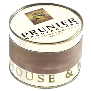 Caviar Prunier Paris Caviar House & Prunier (Acipenser baerii) - 125 g - Boite d'origine avec du caoutchouc