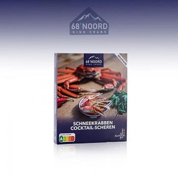 Schneekrabbenfleisch Cocktail Scheren, gekocht, halb geschält, 68°Noord - 400 g - Vakuum