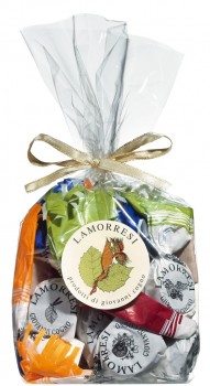 Lamorresi misti, sacchetto, Pralinen mit Grappen-Cremefüllungen, Cogno - 200 g - Beutel Lamorresi misti, sacchetto, Pralinen mit Grappen-Cremefüllungen, Cogno - 200 g - Beutel