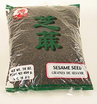 Sesam-Samen, ungeschält, schwarz - 454 g - Beutel