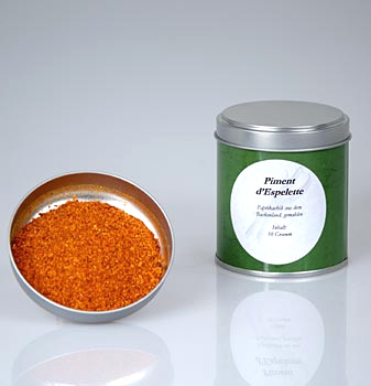 Piment DEspelette, Altes Gew�rzamt - 50 g - www.gourmet-versand.com