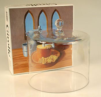 Glas-Glocke für Girolle, für Schokoladen Girolles oder Tete de Moine - 1 St - Karton Glas-Glocke für Girolle, für Schokoladen Girolles oder Tete de Moine - 1 St - Karton