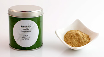 Amchoor gemahlen (Mangopulver), Altes Gew�rzamt, Ingo Holland - 80 g - www.gourmet-versand.com