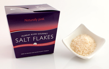 Murray River Salz - Pink Salt Flakes, rosa Solesalz-Flakes, aus Australien - 250 g - Box Murray River Salz - Pink Salt Flakes, rosa Solesalz-Flakes, aus Australien - 250 g - Box