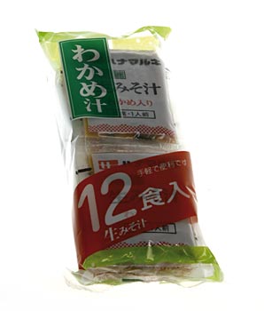 Misosuppe - Instant, mit Wakame, hell - 216 g, 12 x 18g - Packung Misosuppe - Instant, mit Wakame, hell - 216 g, 12 x 18g - Packung