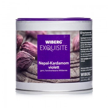 Wiberg Exquisite Nepal-Kardamom, violett, ganz, handverlersene Wildernte - 140 g - Aromabox Wiberg Exquisite Nepal-Kardamom, violett, ganz, handverlersene Wildernte - 140 g - Aromabox