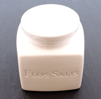 Tisch-Salz-Gefäß Flos Salis®, klein, Flor de Sal-Auslese - 225 g, 1 Stück - Lose Tisch-Salz-Gefäß Flos Salis®, klein, Flor de Sal-Auslese - 225 g, 1 Stück - Lose