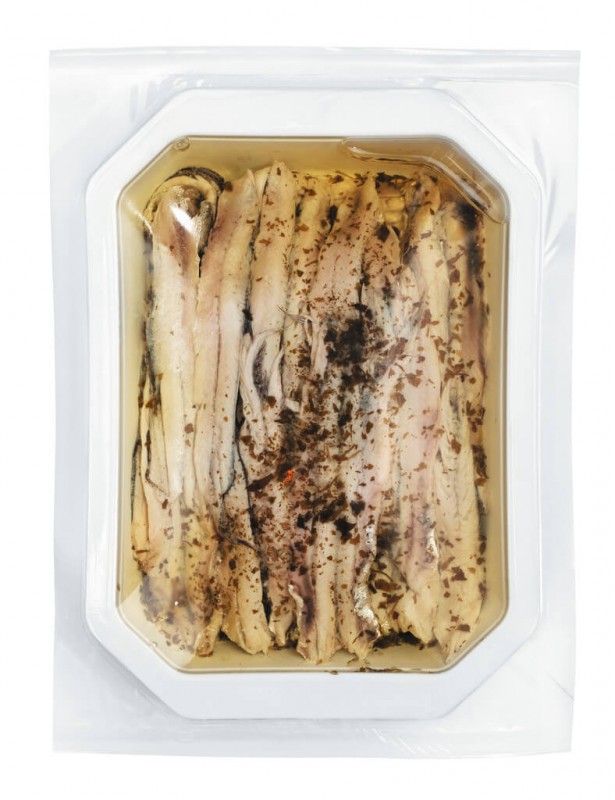 Alici marinate, Marinated anchovy fillets, Borrelli - 200 g - pack