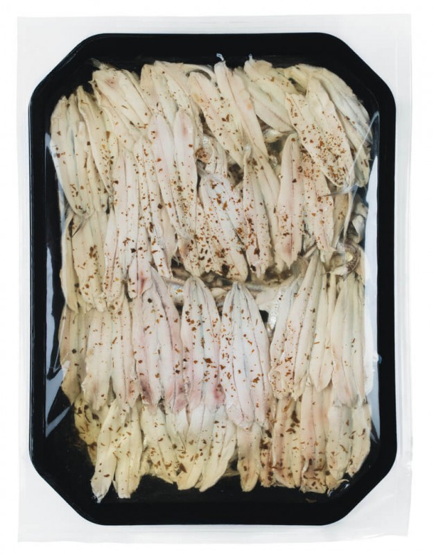 Alici marinate, Marinated anchovy fillets, Borrelli - 1,000 g - pack