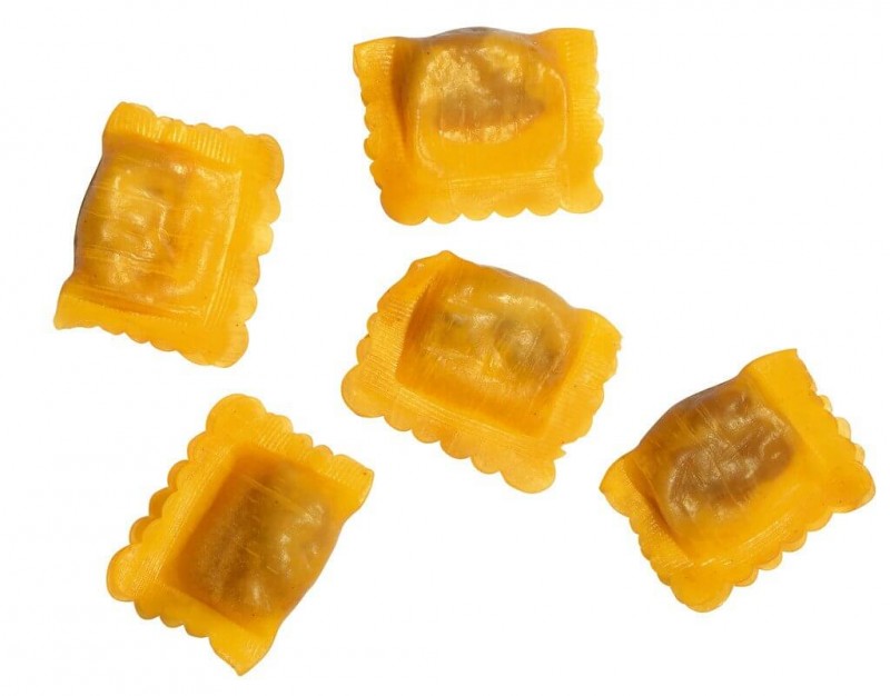 Ravioli al Brasato, Frische Eiernudeln mit Fleischfüllung, Pasta Fresca Rossi - 250 g - Packung