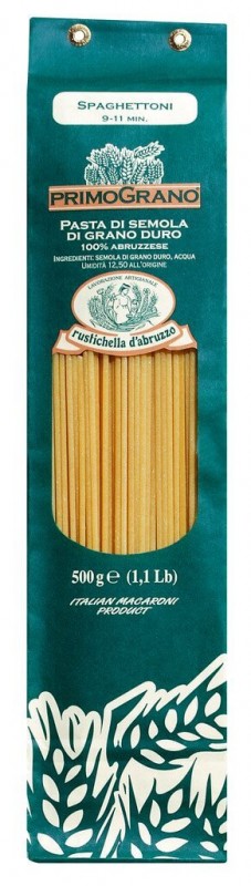 Hartweizengrießnudeln, Primograno Spaghettoni, Rustichella - 500 g - Packung Hartweizengrießnudeln, Primograno Spaghettoni, Rustichella - 500 g - Packung