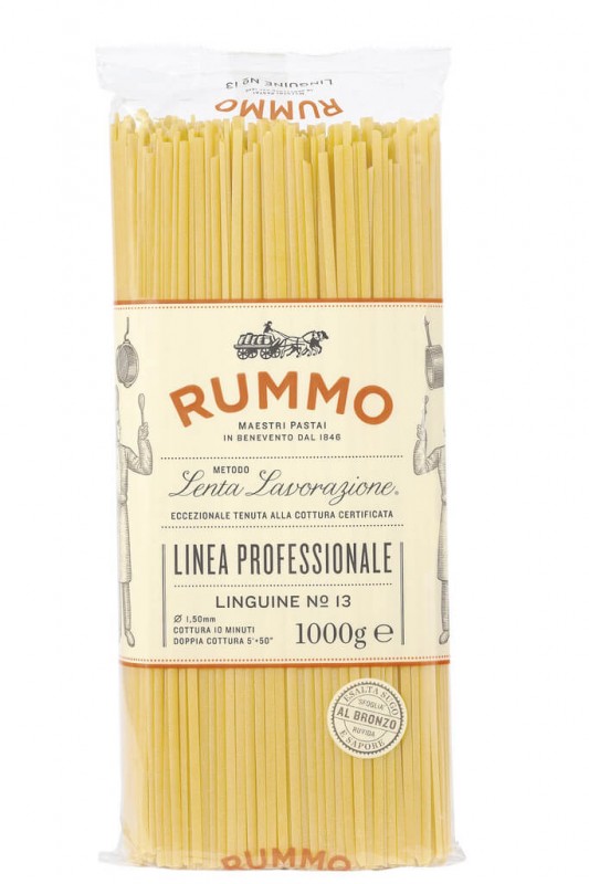 Linguine, Le Classiche, Hartweizengrießnudeln, Rummo - 1 kg - Karton