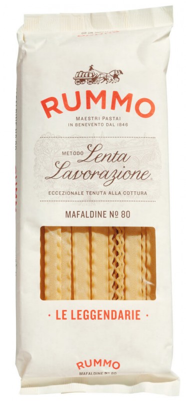 Mafaldine, Le Leggendarie, pâtes de semoule de blé dur, rummo - 500g - carton