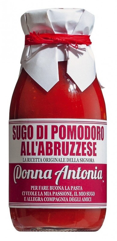 Sugo all`Abruzzese, Abruzzo-style tomato sauce, Donna Antonia - 240 ml - bottle