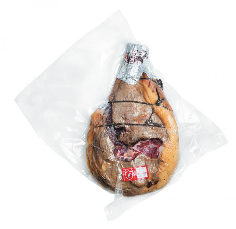 Luftgetrockneter Schinken, entbeint, Bio, Prosciutto di Cinta Senese, s.osso + sv, biologico, Savigni - ca. 6,5 kg - kg Luftgetrockneter Schinken, entbeint, Bio, Prosciutto di Cinta Senese, s.osso + sv, biologico, Savigni - ca. 6,5 kg - kg