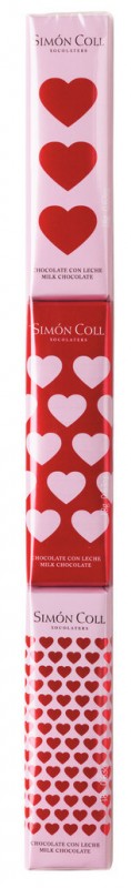 Chocolatira Corazones, Display, Schokoladentäfelchen Herzen, Display, Simon Coll - 24 x 3 x 18 g - Display Chocolatira Corazones, Display, Schokoladentäfelchen Herzen, Display, Simon Coll - 24 x 3 x 18 g - Display