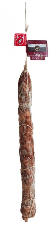 Salame di Cinta Senese biologico, Salami vom Cinta Senese, Bio, Savigni - ca. 600 g - kg