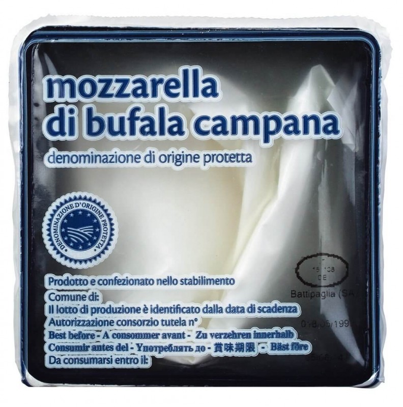 Mozzarella di bufala DOP, i vaschetta, buffalo mozzarella, i et krus, Casa Madaio - 6 x ca. 250 g - kg