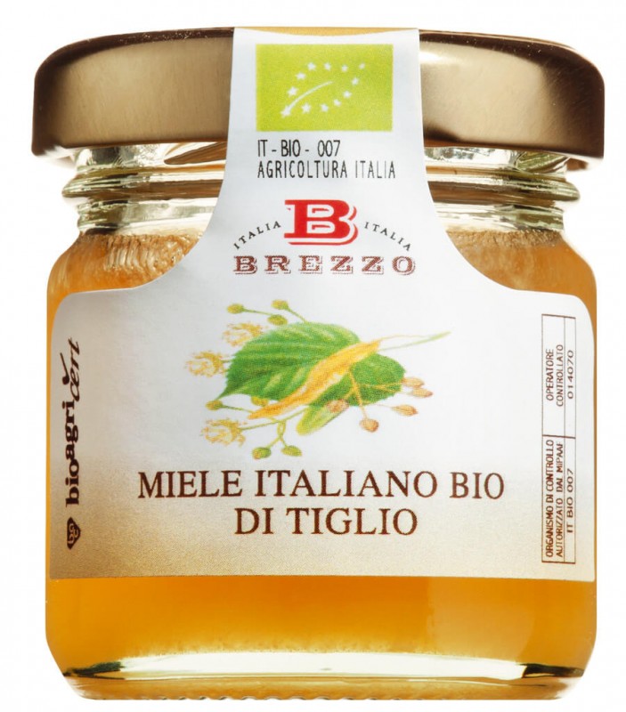 Miele biologico assortito, vasi mini, Honigminigläser 5-fach sortiert, Bio, Apicoltura Brezzo - 60 x 35 g - Display