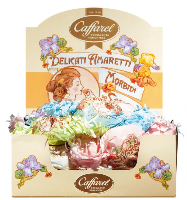Delicati Amaretti di Sassello, sfusi, Weiche Mandelmakronen, lose, Caffarel - 1.000 g - Beutel Delicati Amaretti di Sassello, sfusi, Weiche Mandelmakronen, lose, Caffarel - 1.000 g - Beutel