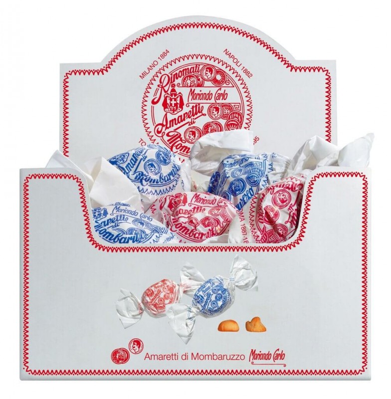 Amaretti di Mombaruzzo, Display, Weiche Mandelmakronen, Display, Moriondo - 1.000 g - Display