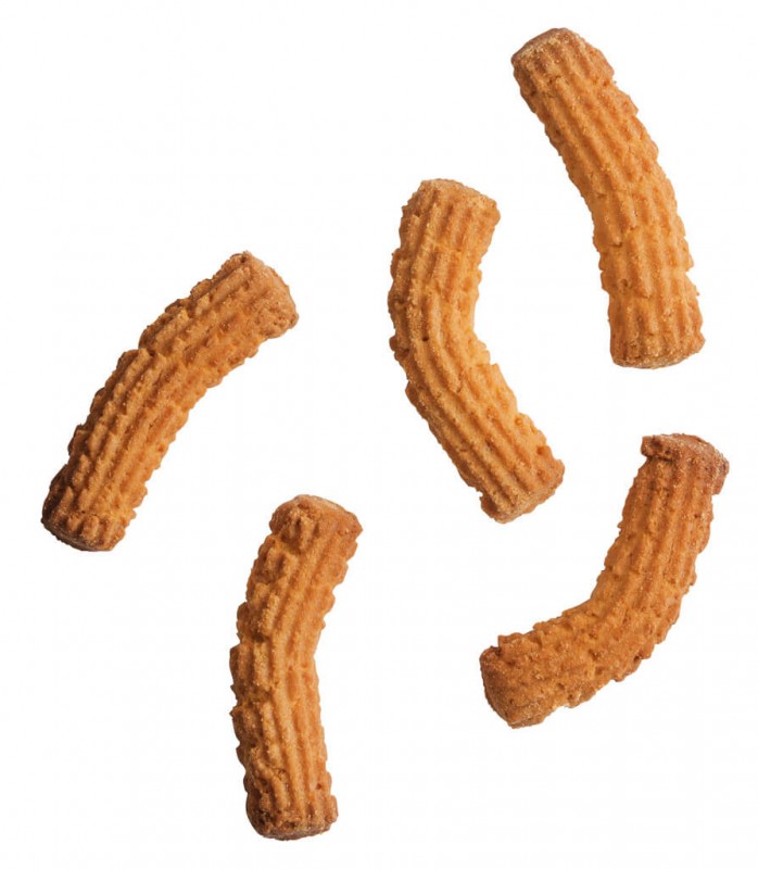 Kekse aus Mürbeteig, Blechdose, I Biscotti Krumiri, latta, Galup - 250 g - Packung Kekse aus Mürbeteig, Blechdose, I Biscotti Krumiri, latta, Galup - 250 g - Packung
