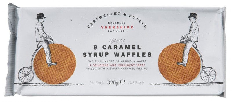 Karamellwaffeln, Caramel Syrup Waffles, Cartwright & Butler - 320 g - Packung Karamellwaffeln, Caramel Syrup Waffles, Cartwright & Butler - 320 g - Packung