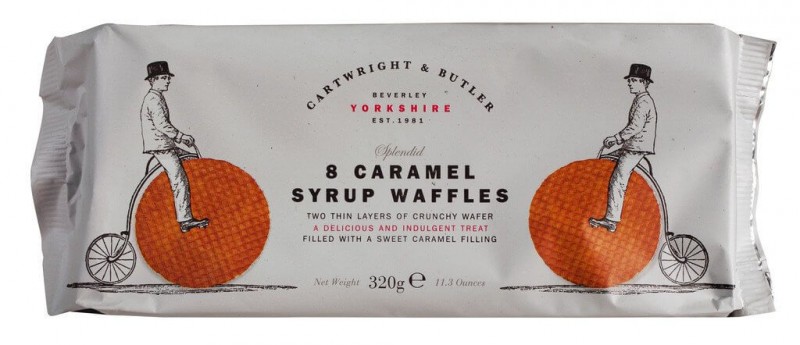 Karamellwaffeln, Caramel Syrup Waffles, Cartwright & Butler - 320 g - Packung Karamellwaffeln, Caramel Syrup Waffles, Cartwright & Butler - 320 g - Packung