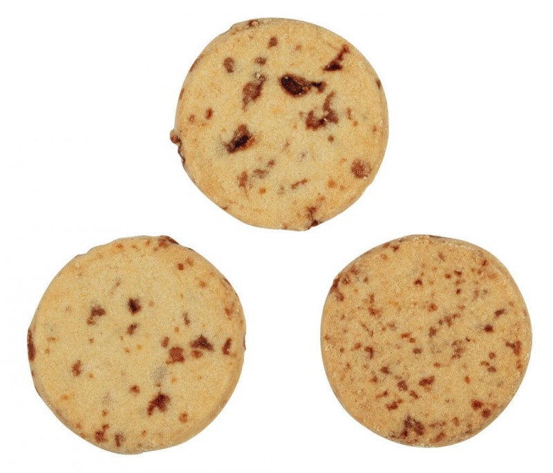 Butterscotch crunch, zandkoekjes met stukjes karamel, wagenmaker en butler - 200 g - pak