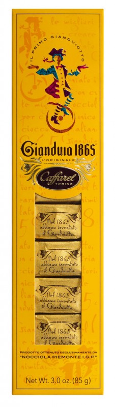 Gianduiotti classici, in astuccio, Haselnuss-Nougat-Pralinen, Packung, Caffarel - 85 g - Packung Gianduiotti classici, in astuccio, Haselnuss-Nougat-Pralinen, Packung, Caffarel - 85 g - Packung
