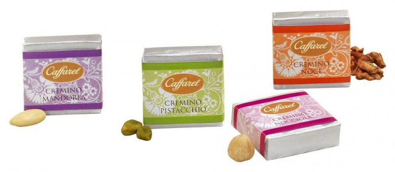 Minitafeln mit Creme, 4-fach sortiert, Display, Maxi cremini, cioccolato cremoso, 4 gusti, Caffarel - 96 x 23 g - Display Minitafeln mit Creme, 4-fach sortiert, Display, Maxi cremini, cioccolato cremoso, 4 gusti, Caffarel - 96 x 23 g - Display