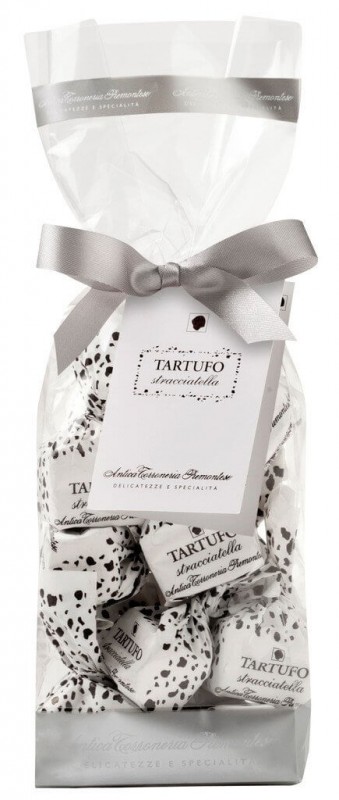 Tartufi dolci stracciatella, sacchetto, chocolate truffle stracciatella, sachet, Antica Torroneria Piemontese - 200 g - bag