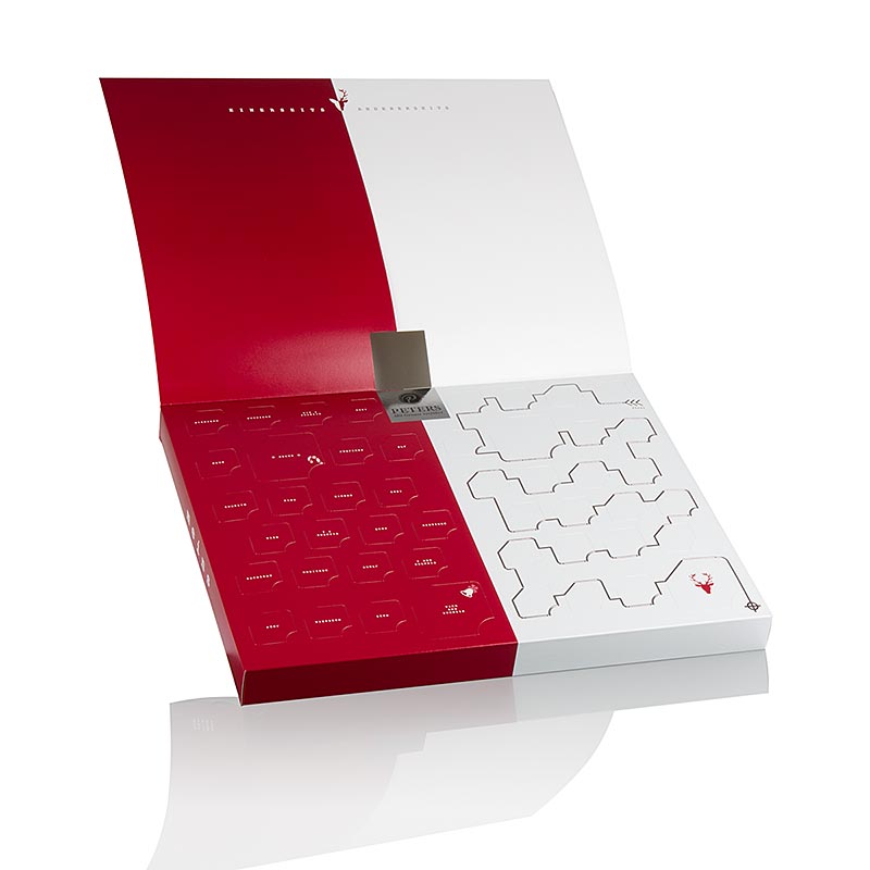 Adventskalender Meins & Deins Paarkalender, 48 Türchen, mit Alkohol, Peters - 290 g - Packung Adventskalender Meins & Deins Paarkalender, 48 Türchen, mit Alkohol, Peters - 290 g - Packung