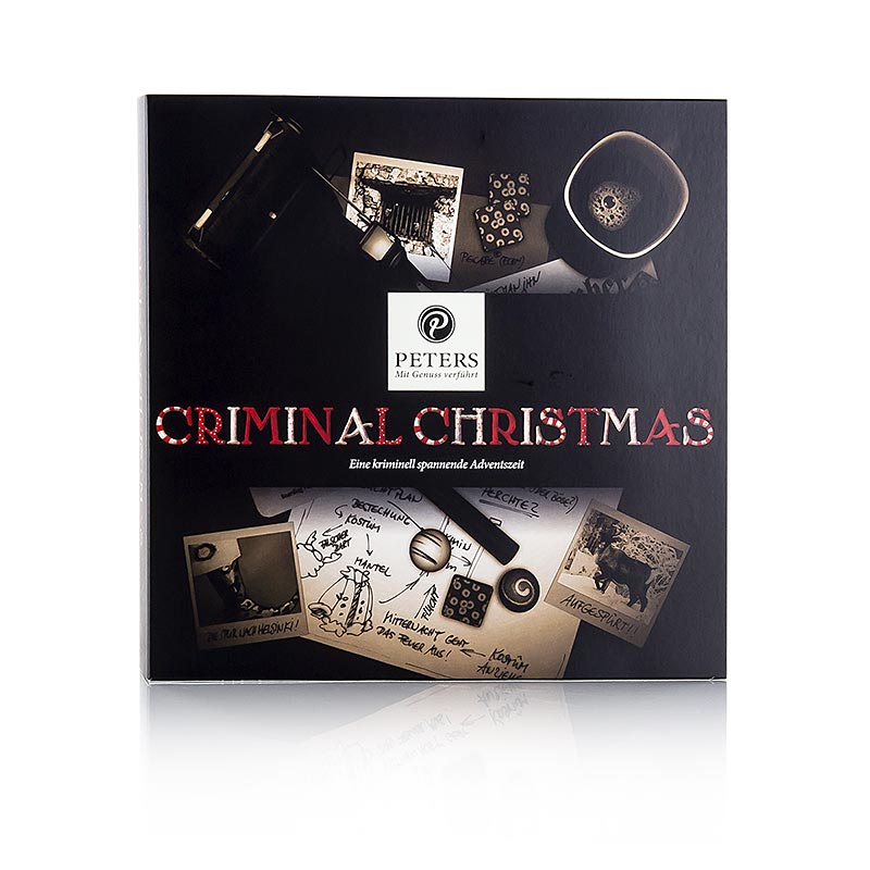 Adventskalender Criminal Christmas 1 - und Buch, mit Alkohol, Peters - 255 g - Packung Adventskalender Criminal Christmas 1 - und Buch, mit Alkohol, Peters - 255 g - Packung