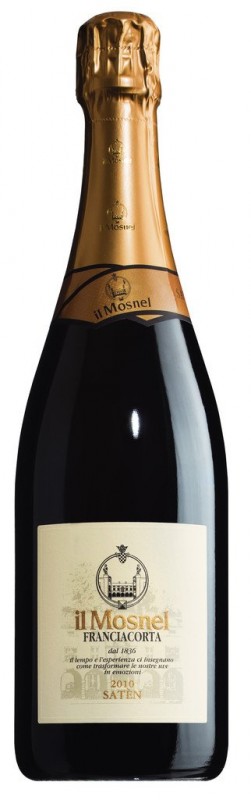 Mousserende wijn, witte, Franciacorta DOCG Brut Millesime Satèn, Il Mosnel - 0,75 l - fles