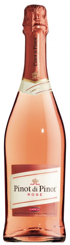 Pinot di Pinot Spumante Rose Brut, Schaumwein rose, Charmatmethode, Gancia Spumanti - 0,75 l - Flasche Pinot di Pinot Spumante Rose Brut, Schaumwein rose, Charmatmethode, Gancia Spumanti - 0,75 l - Flasche