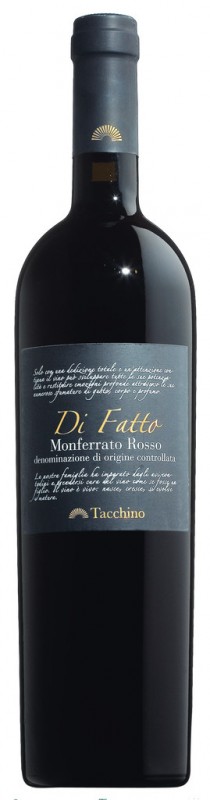 Monferrato Rosso DOC Di Fatto, Rotwein, Barrique, Tacchino - 0,75 l - Flasche Monferrato Rosso DOC Di Fatto, Rotwein, Barrique, Tacchino - 0,75 l - Flasche
