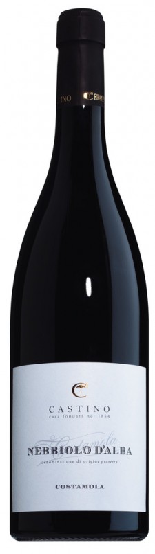 Nebbiolo d`Alba DOC Costamola, vin rouge, Castino - 0,75 l - bouteille