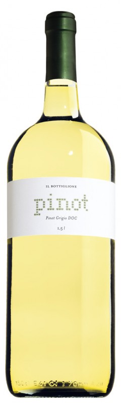 Weißwein, Stahl, Pinot Grigio Friuli Grave DOC, Il Bottiglione - 1,5 l - Flasche Weißwein, Stahl, Pinot Grigio Friuli Grave DOC, Il Bottiglione - 1,5 l - Flasche