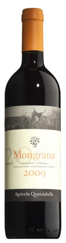 Rot, Stahl, Rosso Maremma Toscana IGT Mongrana, biologico, Agricola Querciabella - 0,75 l - Flasche Rot, Stahl, Rosso Maremma Toscana IGT Mongrana, biologico, Agricola Querciabella - 0,75 l - Flasche