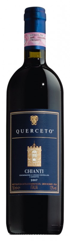 Rot, Stahl, Chianti DOCG, Castello di Querceto - 0,75 l - Flasche Rot, Stahl, Chianti DOCG, Castello di Querceto - 0,75 l - Flasche