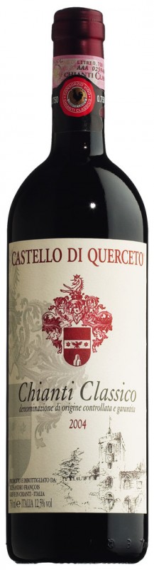 Rot, Barrique, Chianti Classico DOCG, Castello di Querceto - 0,75 l - Flasche Rot, Barrique, Chianti Classico DOCG, Castello di Querceto - 0,75 l - Flasche