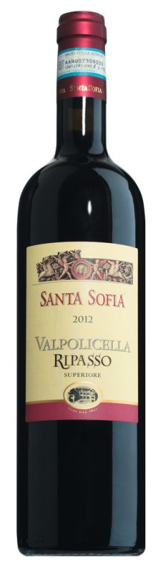 Rouge, chêne, Valpolicella Superiore Ripasso DOC, Santa Sofia - 0,75 l - bouteille