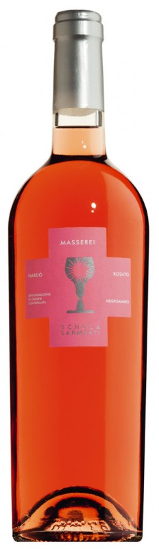 Masserei Negroamaro DOC Nardo, rosenvin, Schola Sarmenti - 0,75 l - flaske