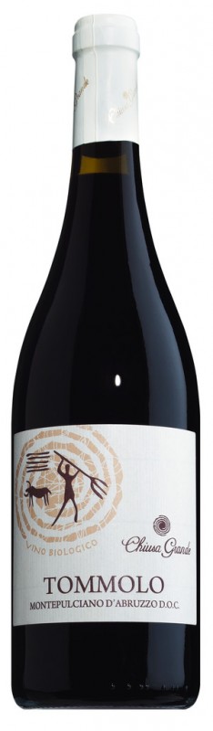 Montepulciano d`Abruzzo DOC Tommolo, Bio, Rotwein, Chiusa Grande - 0,75 l - Flasche Montepulciano d`Abruzzo DOC Tommolo, Bio, Rotwein, Chiusa Grande - 0,75 l - Flasche