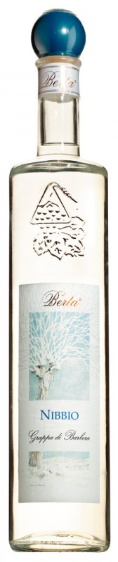 Nibbio, Grappa di Barbera, Grappa fra Barbera-druen, Berta - 10 l dunk - stykke